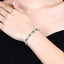 14K GOLD 2.76 CTW VIVID GREEN NATURAL EMERALD & DIAMOND BRACELET