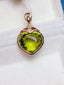 14K GOLD 9.5 CT NATURAL TOURMALINE & DIAMOND PENDANT