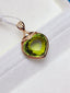 14K GOLD 9.5 CT NATURAL TOURMALINE & DIAMOND PENDANT