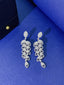 14K GOLD 3.24 CTW NATURAL H DIAMOND EARRINGS