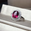 14K GOLD 1.85 CT NATURAL TOURMALINE & DIAMOND RING