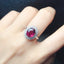 14K GOLD 1.85 CT NATURAL TOURMALINE & DIAMOND RING