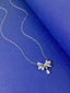 14K GOLD 1.05 CTW NATURAL H DIAMOND NECKLACE