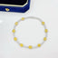 14K GOLD 3.25 CTW NATURAL YELLOW DIAMOND & DIAMOND BRACELET