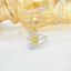 14K GOLD 1.55 CTW NATURAL YELLOW DIAMOND & DIAMOND RING