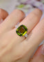 14K GOLD 6.80 CTW NATURAL TOURMALINE & DIAMOND RING