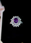 14K GOLD 3.16 CTW NATURAL SAPPHIRE & DIAMOND RING