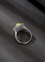 14K GOLD 1.83 CTW NATURAL YELLOW DIAMOND & DIAMOND RING