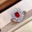 14K GOLD 1.80 CTW NATURAL RUBY & DIAMOND RING