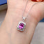 14K GOLD 1.98 CTW NATURAL PADPARADSCHA SAPPHIRE & DIAMOND PENDANT