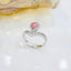 14K GOLD 0.63 CTW NATURAL PINK DIAMOND & DIAMOND RING