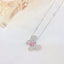 14K GOLD 0.42 CTW NATURAL PINK DIAMOND & DIAMOND NECKLACE