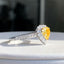 14K GOLD 1.50 CTW NATURAL YELLOW DIAMOND & DIAMOND RING