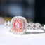 14K GOLD 0.61 CTW NATURAL PINK DIAMOND & DIAMOND RING