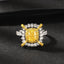 14K GOLD 2.20 CTW NATURAL YELLOW DIAMOND & DIAMOND RING