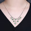 14K GOLD 5.45 CTW VIVID GREEN NATURAL TSAVORITE & DIAMOND NECKLACE