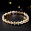 14K GOLD 5.87 CTW NATURAL YELLOW DIAMOND & DIAMOND BRACELET