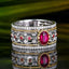 14K GOLD 1.45 CTW NATURAL RUBY & DIAMOND RING