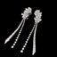 14K GOLD 3.72 CTW NATURAL H DIAMOND EARRINGS