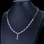 14K GOLD 7.78 CTW VIVID BLUE NATURAL SAPPHIRE & DIAMOND NECKLACE