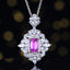 14K GOLD 1.39 CTW NATURAL PADPARADSCHA SAPPHIRE & DIAMOND PENDANT