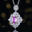 14K GOLD 1.39 CTW NATURAL PADPARADSCHA SAPPHIRE & DIAMOND PENDANT