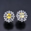 14K GOLD 2.89 CTW NATURAL SAPPHIRE & DIAMOND EARRINGS