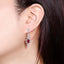 14K GOLD 2.93 CTW NATURAL RUBY & DIAMOND EARRINGS