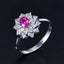 14K GOLD 1.10 CTW NATURAL PADPARADSCHA SAPPHIRE & SAPPHIRE RING