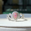 14K GOLD 0.39 CTW NATURAL PINK DIAMOND & DIAMOND RING