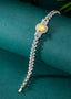 14K GOLD 2.80 CTW NATURAL YELLOW DIAMOND & DIAMOND BRACELET