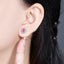 14K GOLD 0.96 CTW NATURAL PADPARADSCHA SAPPHIRE & DIAMOND EARRINGS