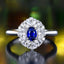 14K GOLD 0.95 CTW NATURAL SAPPHIRE & DIAMOND RING/PENDANT