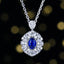 14K GOLD 0.95 CTW NATURAL SAPPHIRE & DIAMOND RING/PENDANT