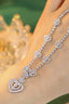 14K GOLD 5.30 CTW NATURAL H DIAMOND NECKLACE