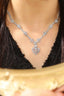 14K GOLD 5.30 CTW NATURAL H DIAMOND NECKLACE