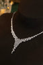 14K GOLD 3 CT NATURAL H DIAMOND NECKLACE