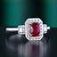 14K GOLD 1.39 CTW NATURAL RUBY & DIAMOND RING