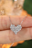 14K GOLD 1.5 CT NATURAL H DIAMOND NECKLACE