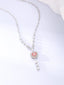 14K GOLD 0.87 CTW NATURAL PINK DIAMOND & DIAMOND NECKLACE