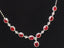 14K GOLD 6.06 CTW VIVID RED NATURAL RUBY & DIAMOND NECKLACE