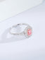 14K GOLD 0.88 CTW NATURAL PINK DIAMOND & DIAMOND RING