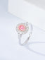 14K GOLD 0.88 CTW NATURAL PINK DIAMOND & DIAMOND RING