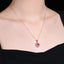 14K GOLD 0.95 CTW NATURAL RUBY & DIAMOND PENDANT