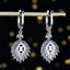 14K GOLD 3.93 CTW NATURAL SAPPHIRE & DIAMOND EARRINGS