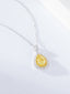 14K GOLD 1.50 CTW NATURAL YELLOW DIAMOND & DIAMOND NECKLACE