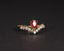 14K GOLD 0.52 CT NATURAL RUBY & DIAMOND RING