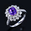 14K GOLD 3.02 CTW NATURAL SAPPHIRE & DIAMOND RING/PENDANT