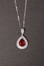 14K GOLD 1.29 CT NATURAL RUBY & DIAMOND PENDANT