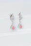 14K GOLD 0.54 CTW NATURAL PINK DIAMOND & DIAMOND EARRINGS